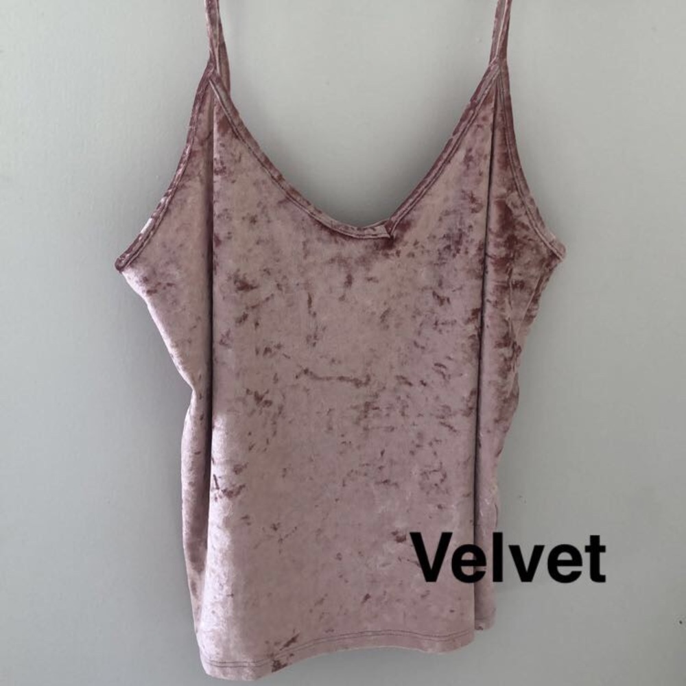 Small velvet tank top